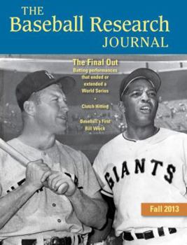 Paperback Baseball Research Journal (Brj), Volume 42 #2 Book