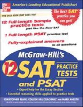 Paperback McGraw-Hill's 12 Practice SATs and PSAT Book