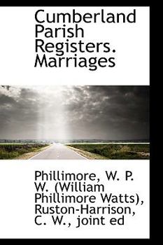 Paperback Cumberland Parish Registers. Marriages Book