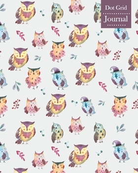 Dot Grid Journal: Notebook Planner with Cute Owl Themed Cover Design