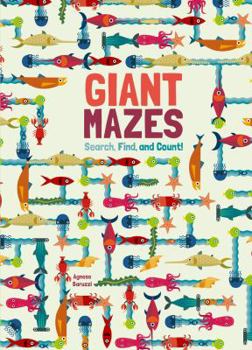 Hardcover Giant Mazes: Search, Find, and Count! Book