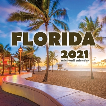 Paperback Florida 2021 Mini Wall Calendar Book