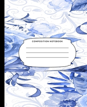 Composition Notebook: Birds And Flowers, College Ruled Notebook, Lined Journal, 120 Pages,  7.5 X 9.25, Matte Finish Cover, School Subject Book Notes, Student Gift Kids Teenager Adult Teacher