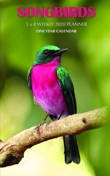 Paperback Songbirds 5 x 8 Weekly 2020 Planner: One Year Calendar Book