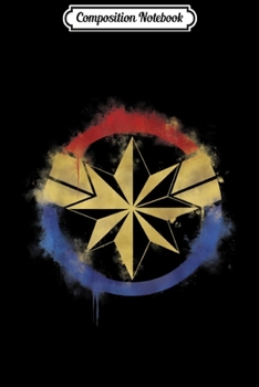 Composition Notebook: Marvel Avengers Endgame Captain Marvel Spray Paint Logo  Journal/Notebook Blank Lined Ruled 6x9 100 Pages