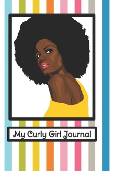 Paperback Curly girl hair diary - stripes design: a journal to track your curly girl progress Book
