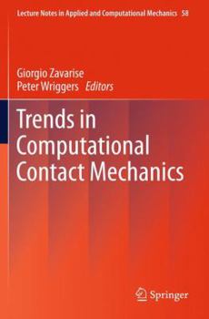 Paperback Trends in Computational Contact Mechanics Book