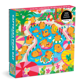 Misc. Capybara Pool Day 500 Piece Family Puzzle Book