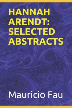 Paperback Hannah Arendt: Selected Abstracts Book