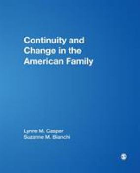 Paperback Continuity and Change in the American Family Book