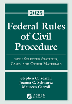 Paperback Federal Rules of Civil Procedure: With Selected Statutes, Cases, and Other Materials, 2025 Book