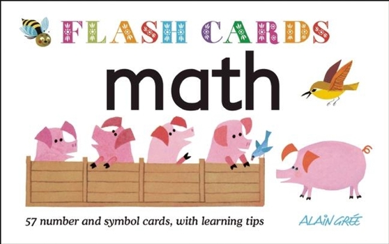 Cards Math - Flash Cards: 57 Number and Symbol Cards, with Learning Tips Book