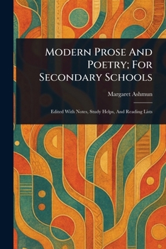 Paperback Modern Prose And Poetry; For Secondary Schools Book