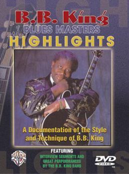 Hardcover B. B. King -- Blues Master Highlights: A Documentation of the Style and Technique of B. B. King, DVD Book