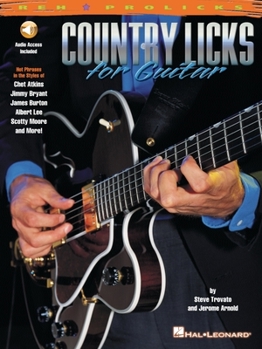 Paperback Country Licks for Guitar - Book/Online Audio [With CD with Demonstrations of Each Lick] Book