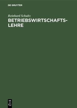 Hardcover Betriebswirtschaftslehre [German] Book