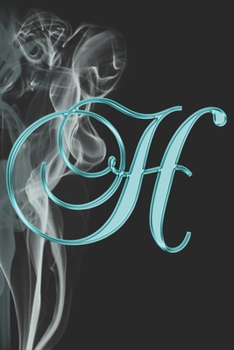 H Journal: A Monogram H Initial Capital Letter Notebook For Writing And Notes: Great Personalized Gift For All First, Middle, Or Last Names (Teal Turquoise Gold Horse Equestrian Animal Print)