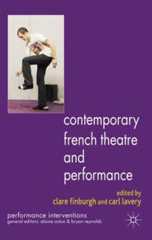 Hardcover Contemporary French Theatre and Performance Book