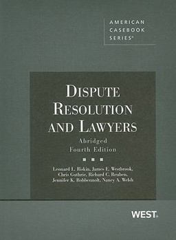 Paperback Dispute Resolution and Lawyers Book