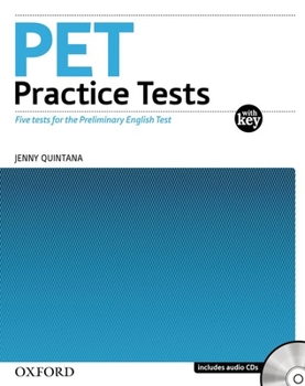 Paperback Pet Practice Tests with Key and Audio CD Pack Book