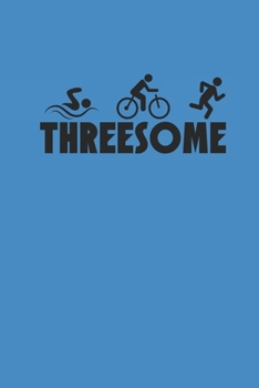 Paperback Threesome: Notebook Triathlon Notizbuch kariert Triathlet Planer Journal 6x9 A5 Book