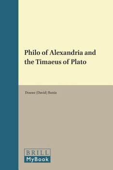 Hardcover Philo of Alexandria and the Timaeus of Plato Book