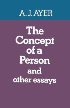 Paperback The Concept of a Person: and Other Essays Book