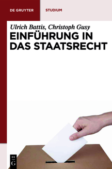 Paperback Einführung in das Staatsrecht [German] Book