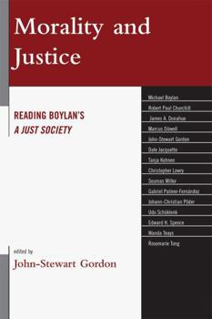 Hardcover Morality and Justice: Reading Boylan's 'A Just Society' Book
