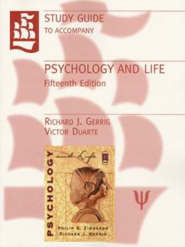 Paperback Psychology and Life Study Guide Book