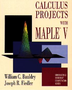 Paperback Calculus Projects with Maple V Book