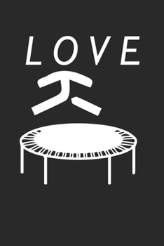 Trampoline 120 Page Notebook Lined Journal for Girls who Love Jumping