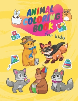 Paperback Animal coloring book for kids: Animal kingdom coloring book