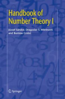 Hardcover Handbook of Number Theory I Book