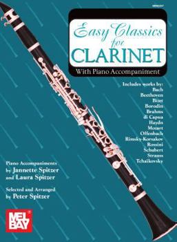 Paperback Easy Classics for Clarinet with Piano Accompaniment Book