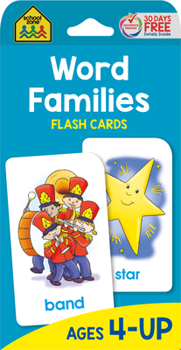 Cards School Zone Word Families Flash Cards Book