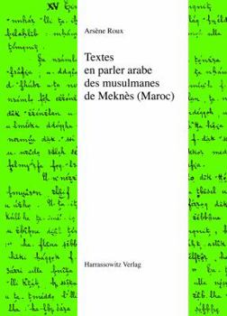 Paperback Textes En Parler Arabe Des Musulmanes de Meknes (Maroc) [Arabic] Book