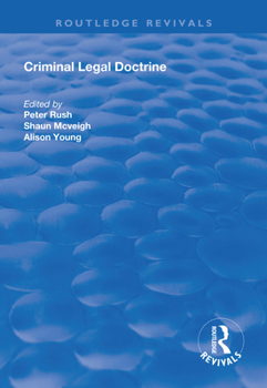 Paperback Criminal Legal Doctrine Book
