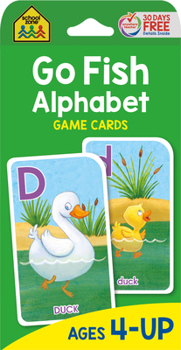 Cards School Zone Go Fish Alphabet Game Cards Book