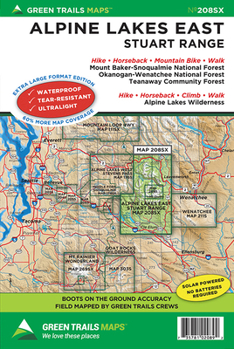 Map Alpine Lakes East Stuart Range, Wa No. 208sx Book