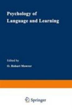 Hardcover Psychology of Language and Learning Book
