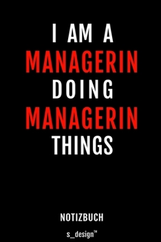 Notizbuch für Manager / Managerin: Originelle Geschenk-Idee [120 Seiten liniertes  blanko Papier] (German Edition)