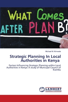 Paperback Strategic Planning In Local Authorities in Kenya Book