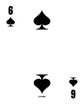 Paperback 6 Of Spades: Poker Card 4x4 Graph Paper Notebook With .25" x .25" Squares For Work, Home Or School. 7.5 x 9.25 Notepad Journal For Book