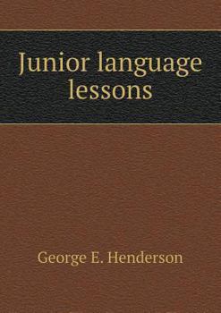 Paperback Junior language lessons Book