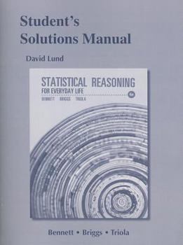 Paperback Student's Solutions Manual for Statistical Reasoning for Everyday Life Book