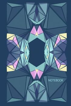 Paperback Notebook: Geometric Patterned Soft Cover 6x9 Book