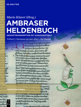 Hardcover Hartmann Von Aue: 'Erec'. 'Der Mantel' [German] Book