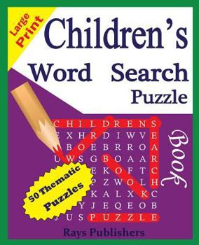 Paperback Children's Word Search Puzzle Book [Large Print] Book