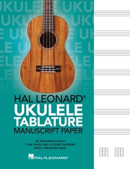 Paperback Hal Leonard Ukulele Tablature Manuscript Paper Book